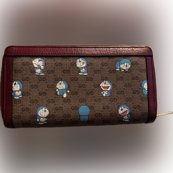 COA Gucci x Doraemon Zip Around Long Wallet - Picture 3 of 12